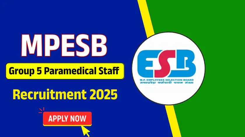 MPESB Group 5 Paramedical Staff Recruitment 2026: एमपी में पैरामेडिकल स्टाफ की निकली नई भर्ती, इस तारीख से करें आवेदन
