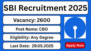 SBI CBO Recruitment 2025