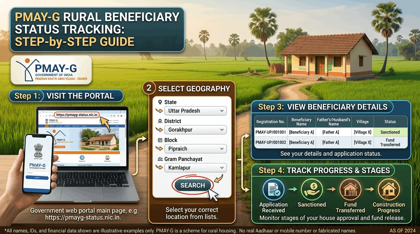 PMAY-G rural beneficiary status checking