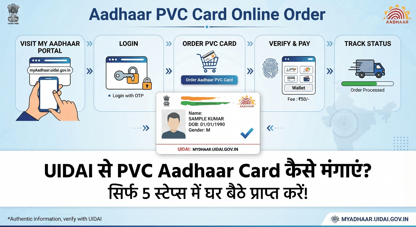 Aadhar Card PVC Apply Online