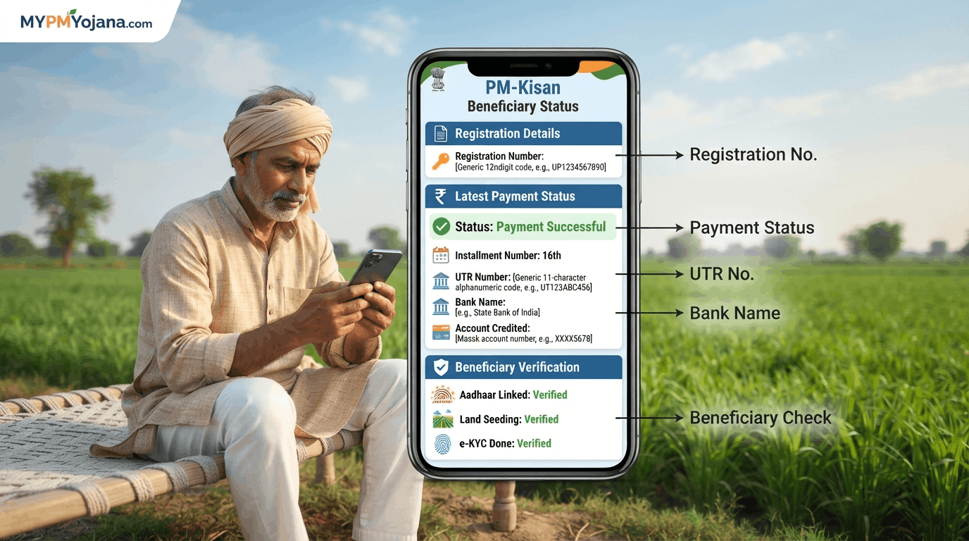 PM Kisan status और beneficiary list check करने की जानकारी